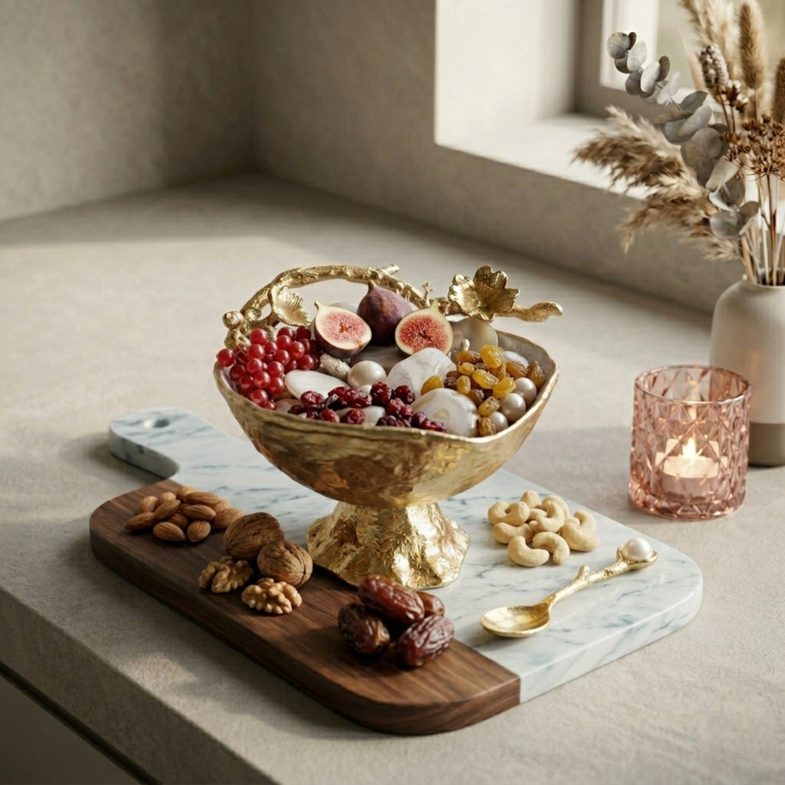 Pearl Bloom Decorative  Bowl