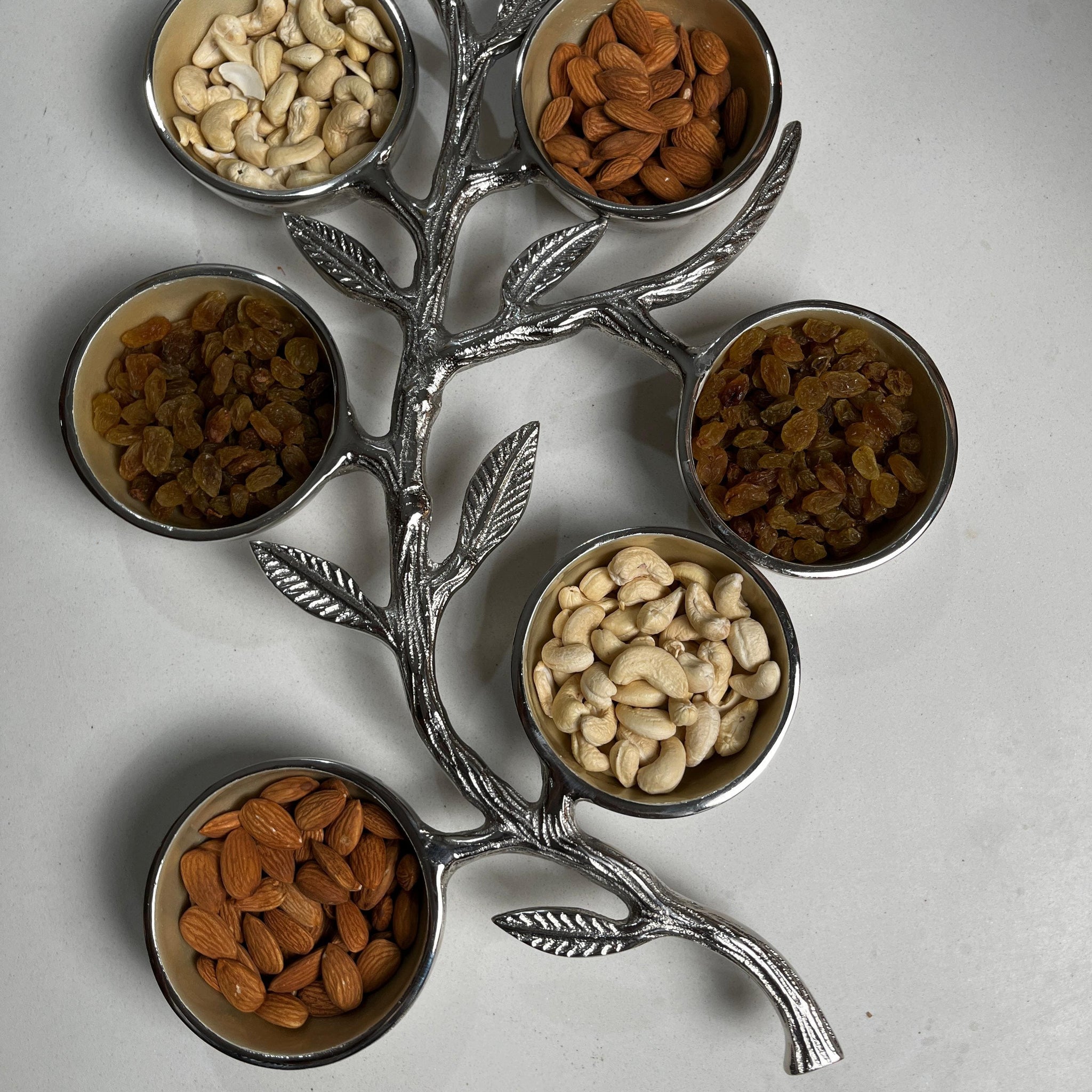 6 Bowl Serving Platter -Tree Shaped