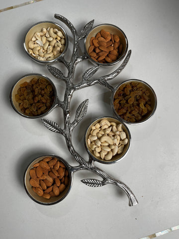 6 Bowl Serving Platter -Tree Shaped