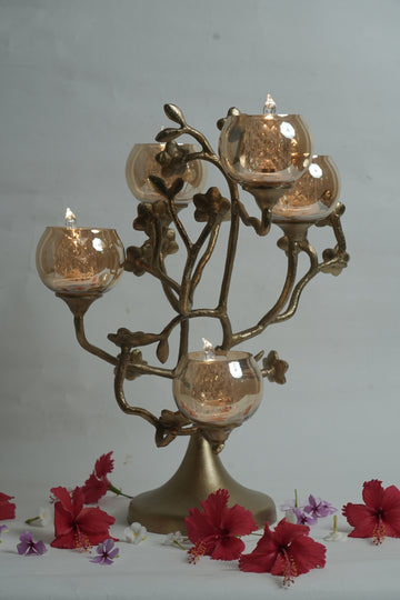 Luxe Metal Candle Holder