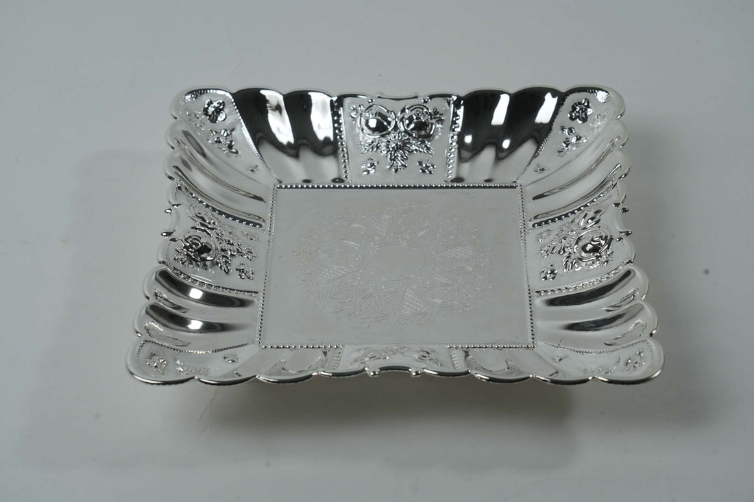 Silver plated Metal Plate