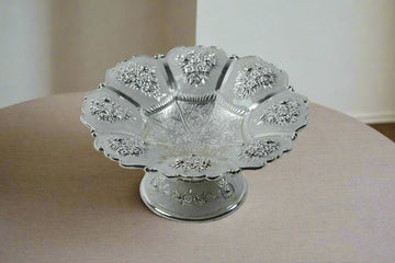 Small silver fruit bowl