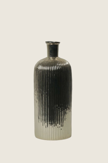 silver vase