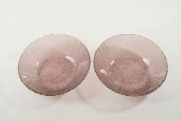 pink serving bowl