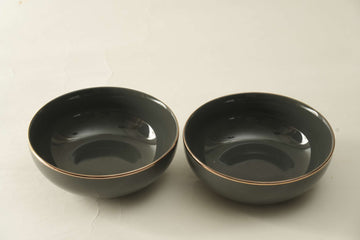 grey cermic bowl