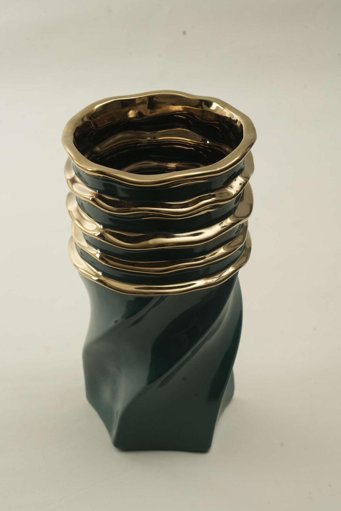 Flower vase green