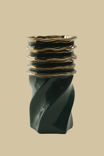 Flower vase green