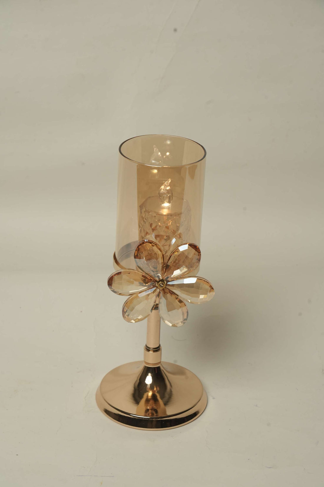 flower  metal candle stand