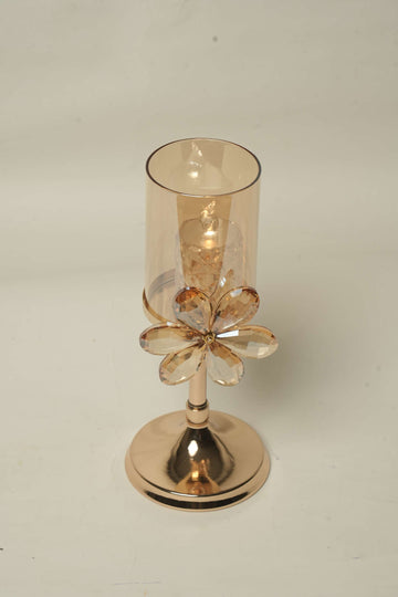 flower  metal candle stand