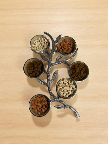 6 Bowl Serving Platter -Tree Shaped