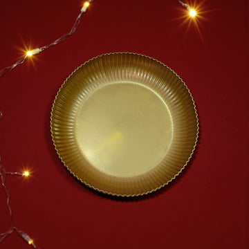 Iron Urli in Gold Finish – Decorative Bowl for Floating Flowers & Home Décor (Single & Set of 2)