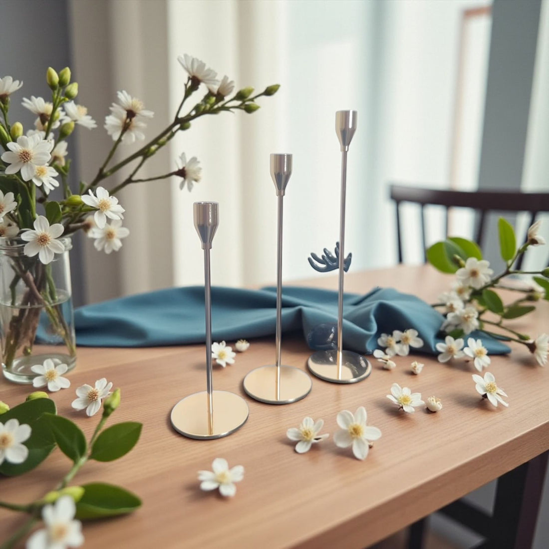 Golden Candle Stand – Luxurious Metal Candle Holder for Home & Festive Décor