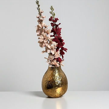 Metal Gold Flower Vase – Luxury Decorative Vase for Home, Office & Events