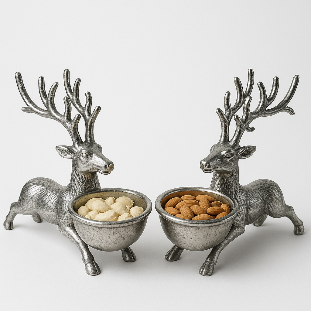 Deer-Shaped Bowl – Artistic Elegance for Festive Serving.. Décor