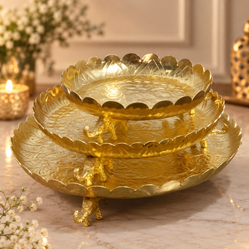 Urli Cum Platter – Dual-Use Decorative Bowl for Home & Festive Décor (8”, 10" & 12”)