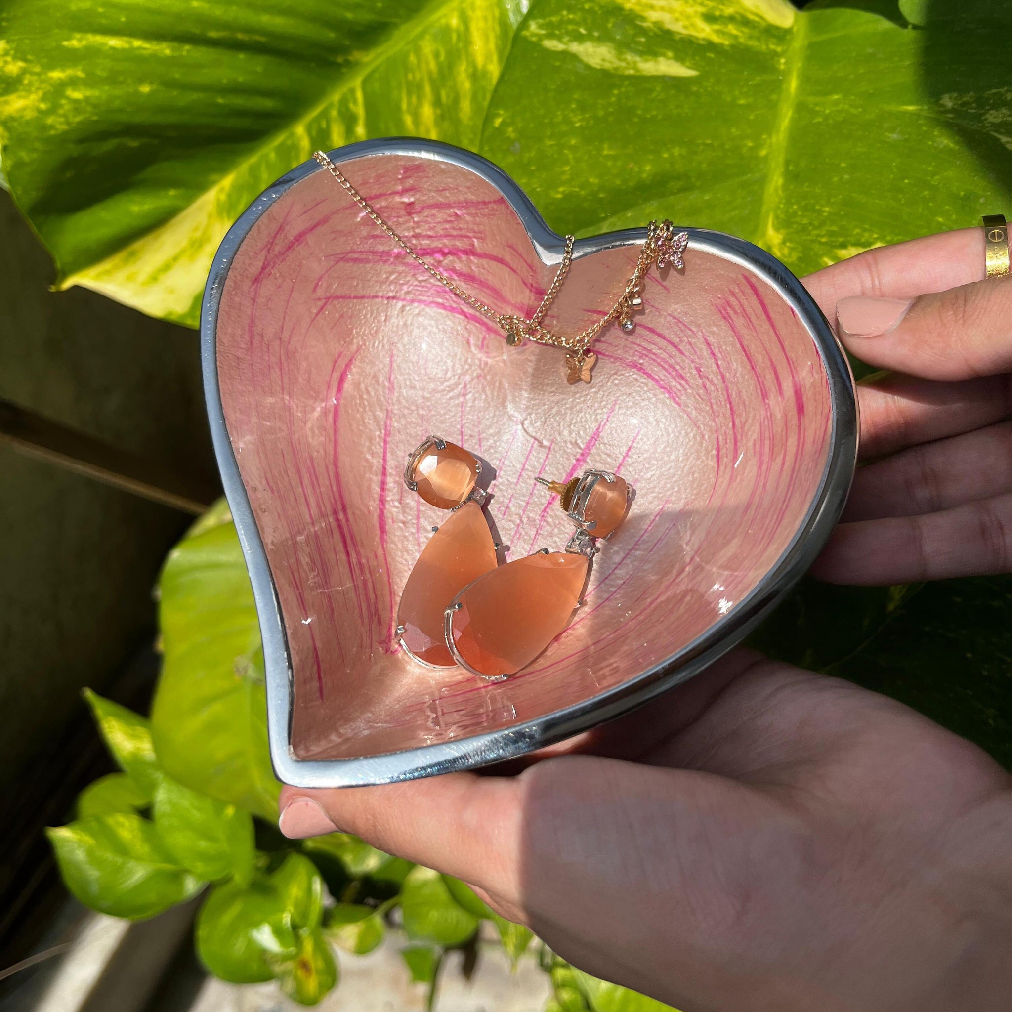 Heart Shape Pink Mini Bowl