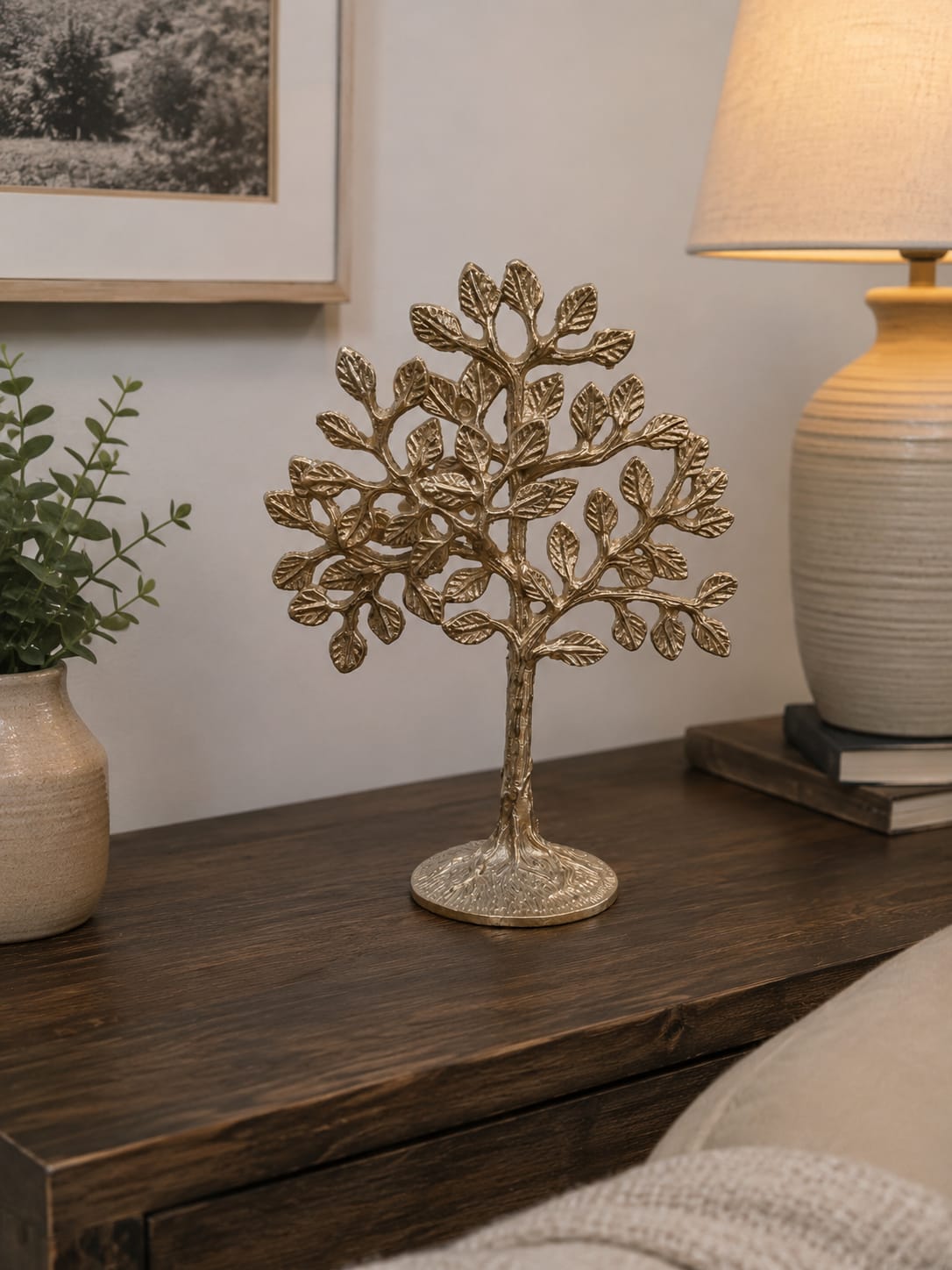LuxuryKalpvriksh Decor Showpiece | Metal Tree Sculpture for Home & Office