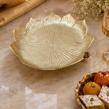Lotus Bloom Decorative Platter cum Urli-12"