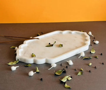 marble platter tray